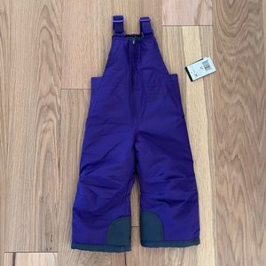 Purple Snow Bib Coverall Size 2T NWT Snowpants